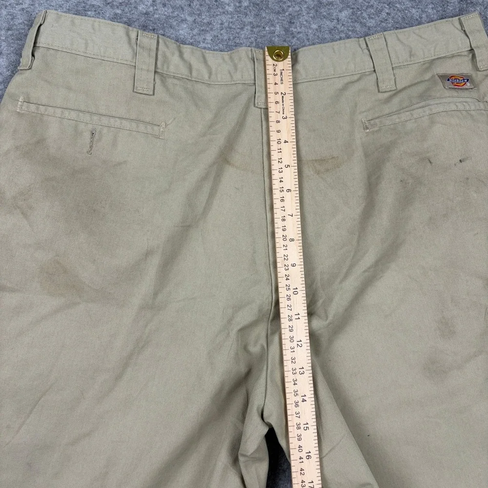 Dickies Work‎ Shorts Mens 40 Tan Khaki Distressed Utility Twill Outdoor Workwear
